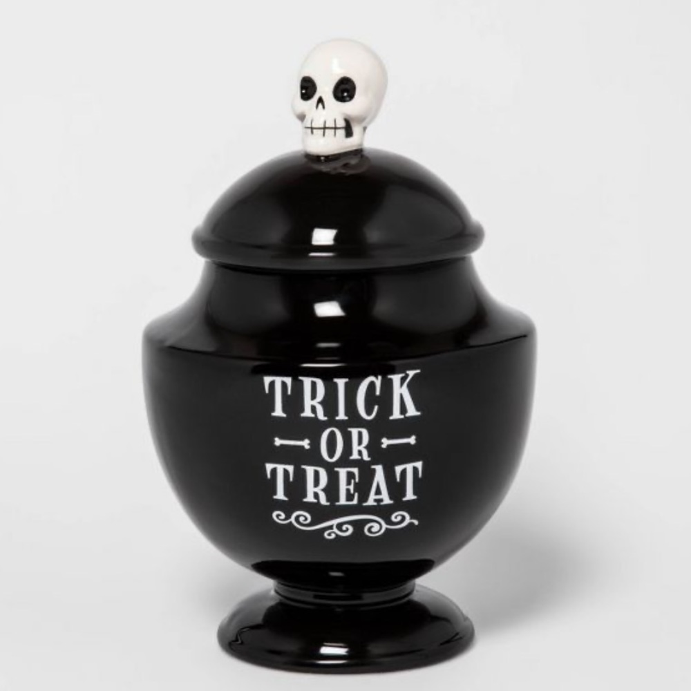 Target by Hyde & EEK Trick or Treat Black Ceramic Cookie Jar - Picture 10 of 14